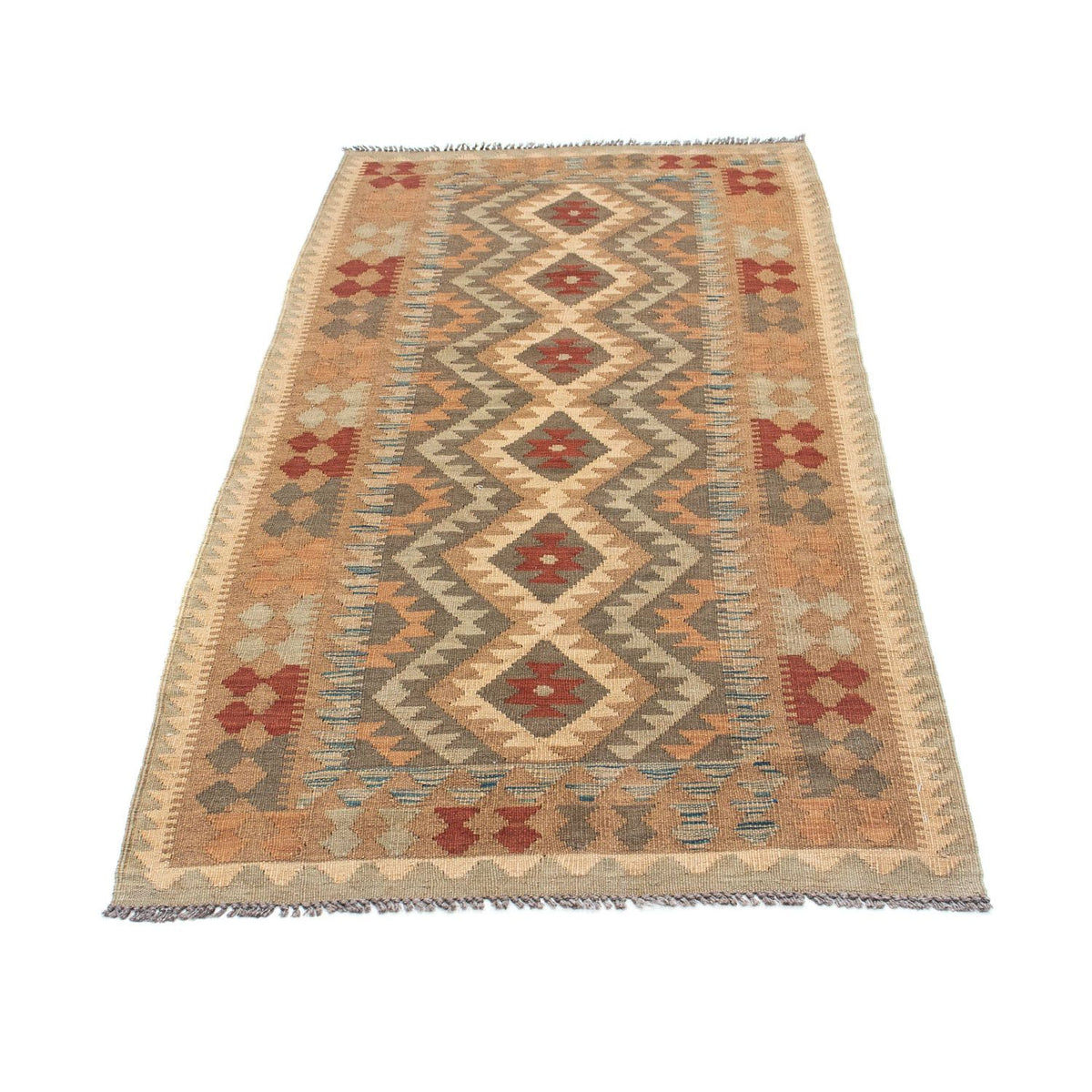 Tapis de couloir Tapis Kelim - Oriental - 192 x 83 cm - marron clair