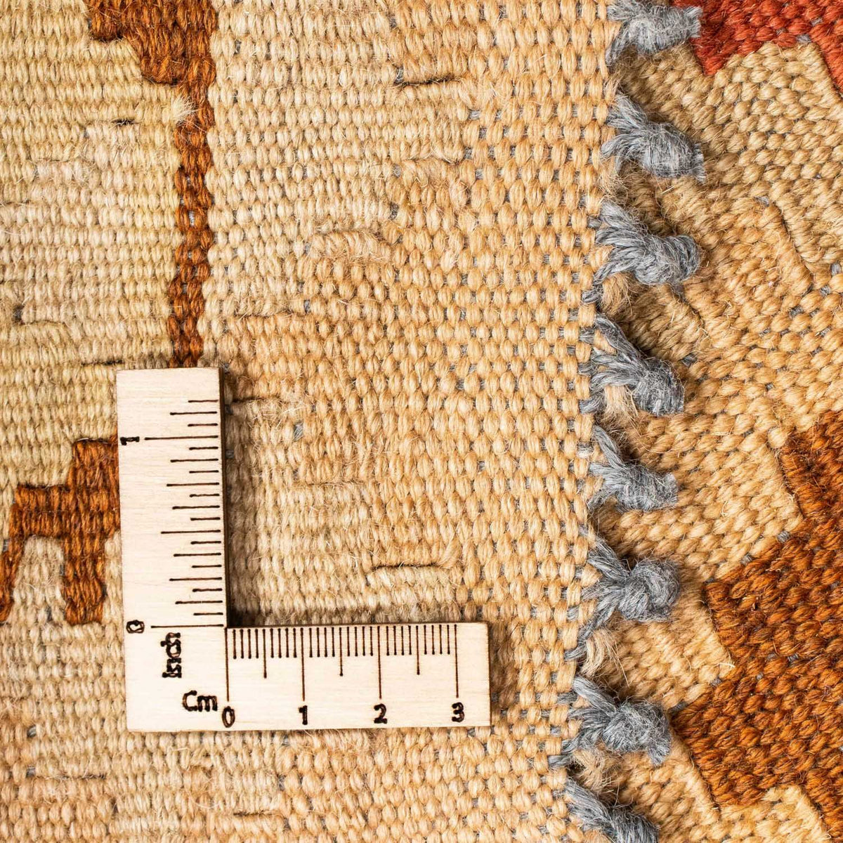 Tapis de couloir Tapis Kelim - Oriental - 200 x 79 cm - marron clair