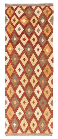 Tapis de couloir Tapis Kelim - Oriental - 193 x 73 cm - rouille