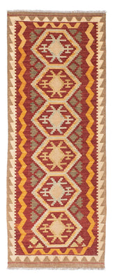 Kelim Teppich - Oriental 196 x 76 cm - hellbraun