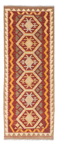 Tapis de couloir Tapis Kelim - Oriental - 196 x 76 cm - marron clair