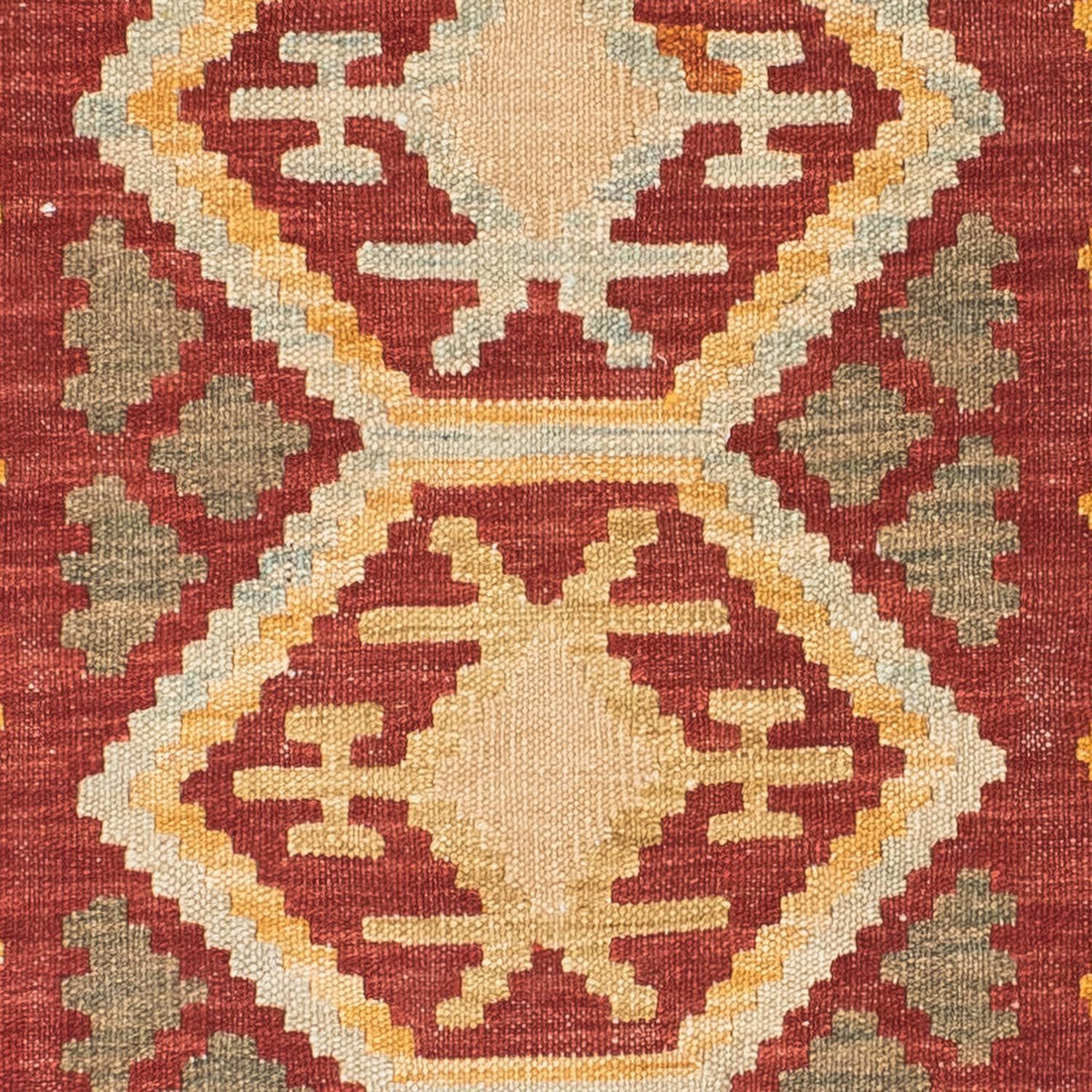 Kelim Teppich - Oriental 196 x 76 cm - hellbraun