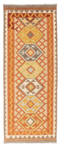 Tapis de couloir Tapis Kelim - Oriental - 202 x 76 cm - beige