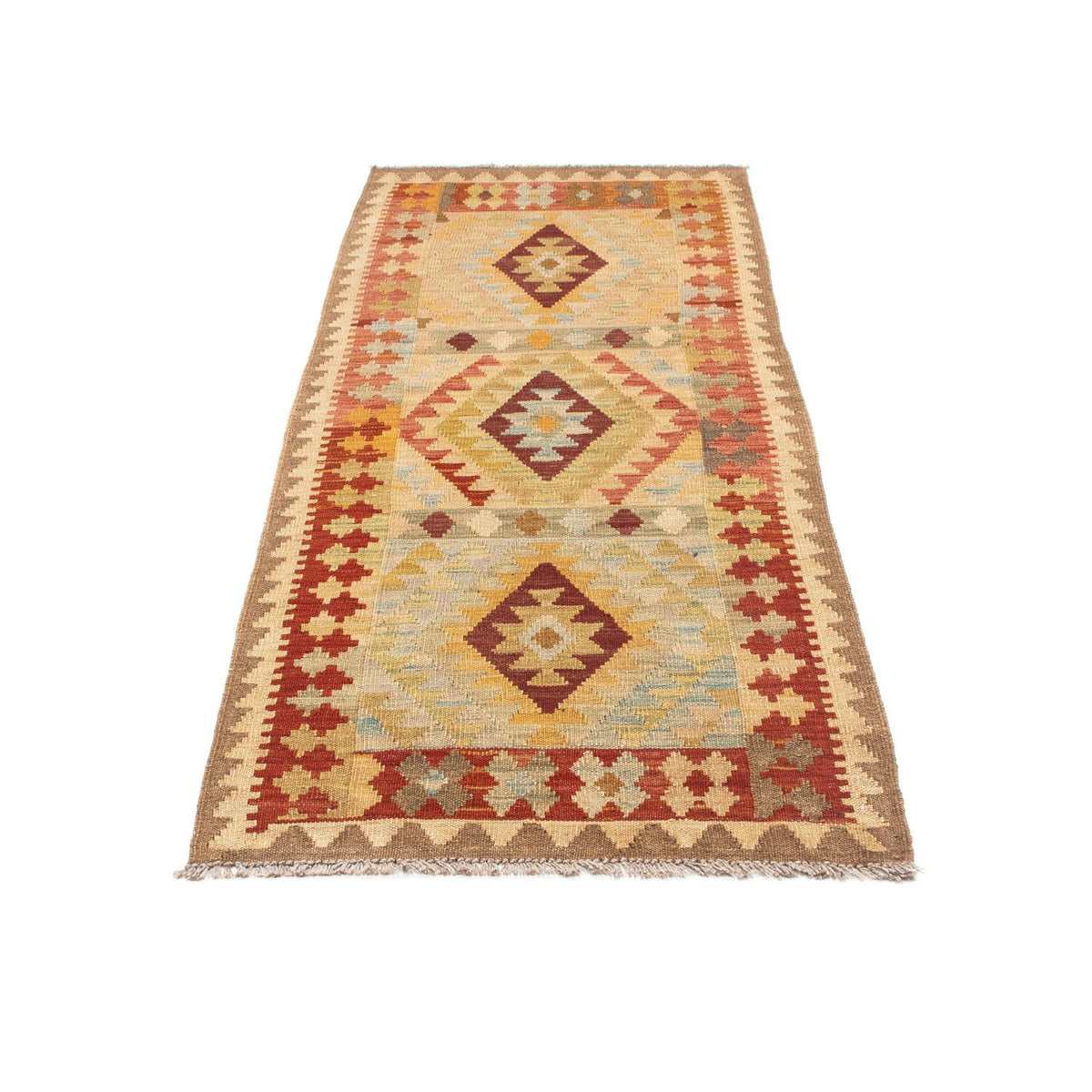 Kelim Teppich - Oriental 198 x 75 cm - beige
