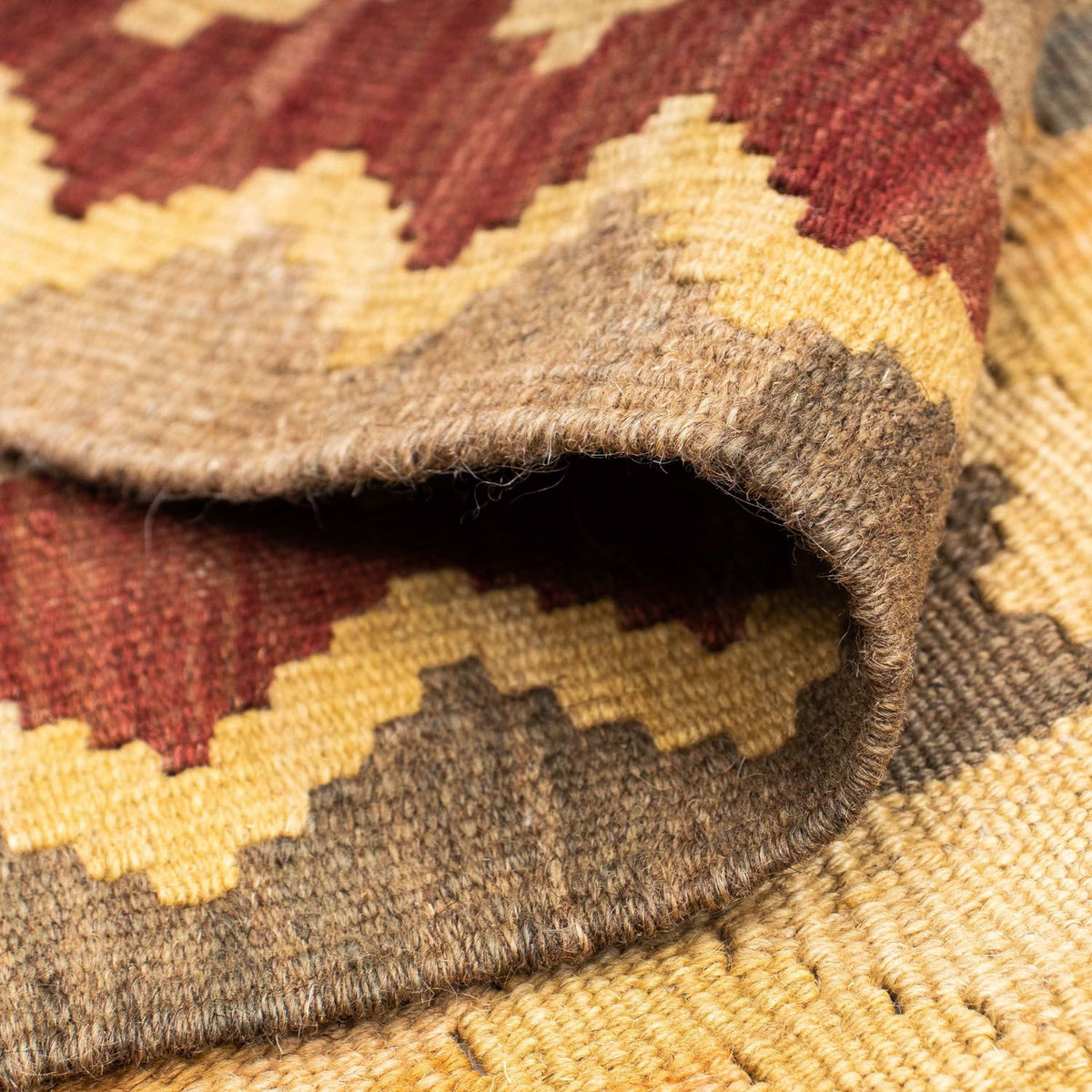 Kelim Teppich - Oriental 195 x 79 cm - braun