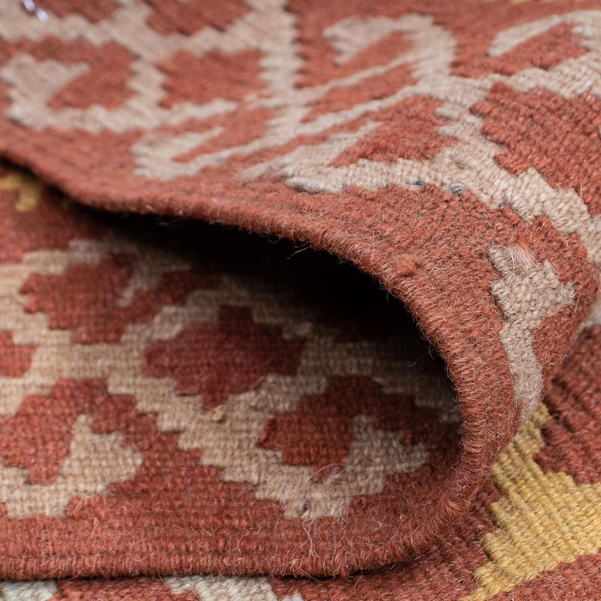 Kelim Teppich - Splash 203 x 69 cm - rost