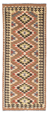 Kelim Teppich - Oriental 207 x 85 cm - hellbraun