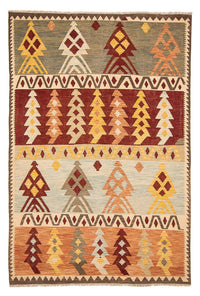 Tapis Kelim - Splash - 295 x 194 cm - multicolore