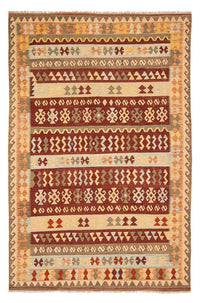 Tapis Kelim - Splash - 289 x 189 cm - multicolore