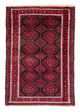 Belutsch Teppich 180 x 123 cm - rot