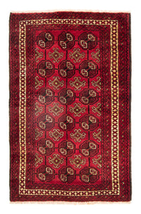 Tapis Belutsch - 190 x 138 cm - rouge foncé
