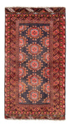 Tapis Belutsch 105x194cm - Tapis persan - rouge clair - Tapis de couloir / Rouge clair / 105 x 194 cm Tapis de couloir