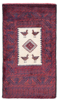 Tapis Belutsch - 160 x 90 cm - rouge