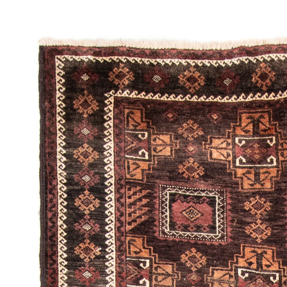Tapis Belutsch 111x223cm - Tapis persan - chocolat clair