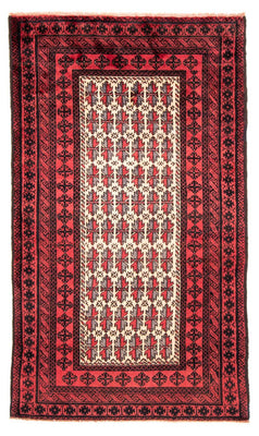 Belutsch Teppich 207 x 116 cm - rot