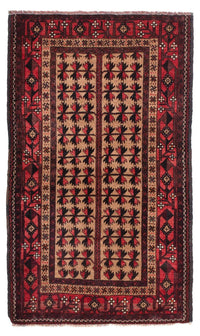 Tapis Belutsch - 156 x 98 cm - marron