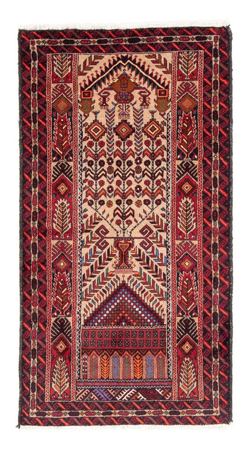Belutsch Teppich 195 x 99 cm - mehrfarbig