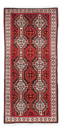 Tapis de couloir Tapis Belutsch - 164 x 76 cm - rouge foncé