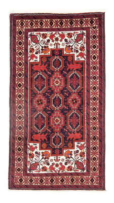 Belutsch Teppich 195 x 106 cm - rot