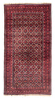 Belutsch Teppich 206 x 107 cm - rot