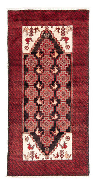 Tapis de couloir Tapis Belutsch - 202 x 100 cm - rouge