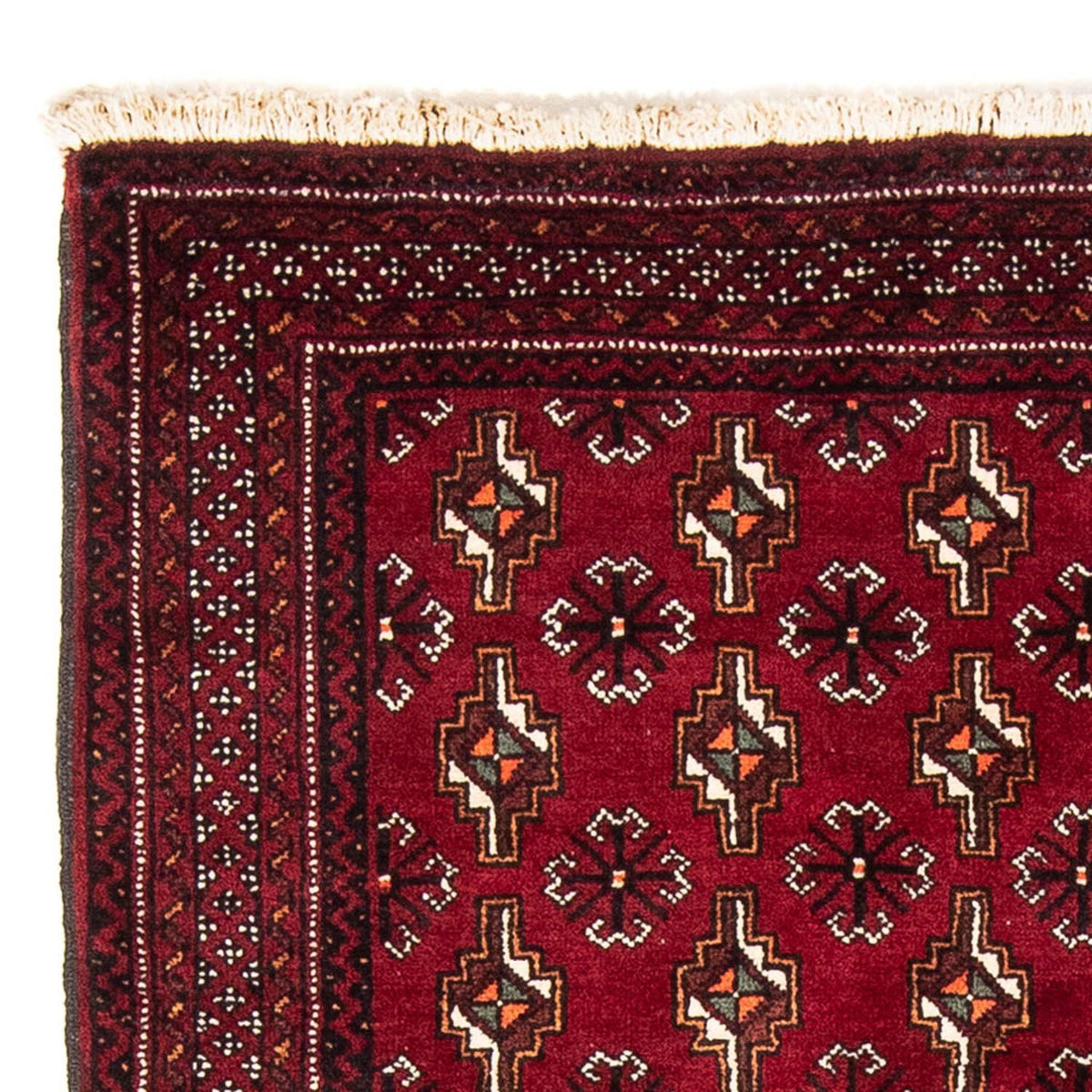 Belutsch Teppich 101x194cm - Orientteppich - dunkelrot