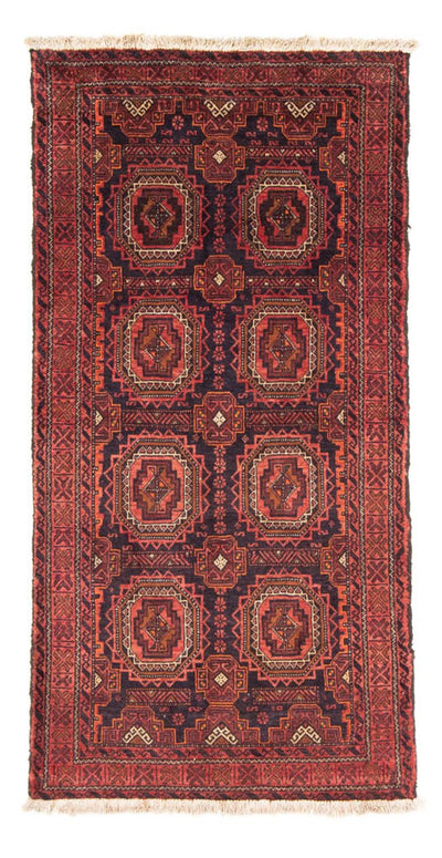 Belutsch Teppich 106x200cm - Orientteppich - hellrot