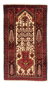 Tapis de couloir Tapis Belutsch - 187 x 102 cm - rouge