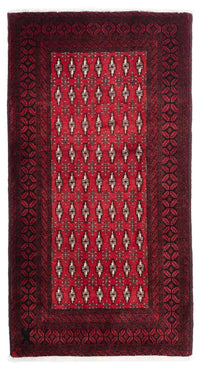 Tapis de couloir Tapis Belutsch - 176 x 97 cm - rouge foncé