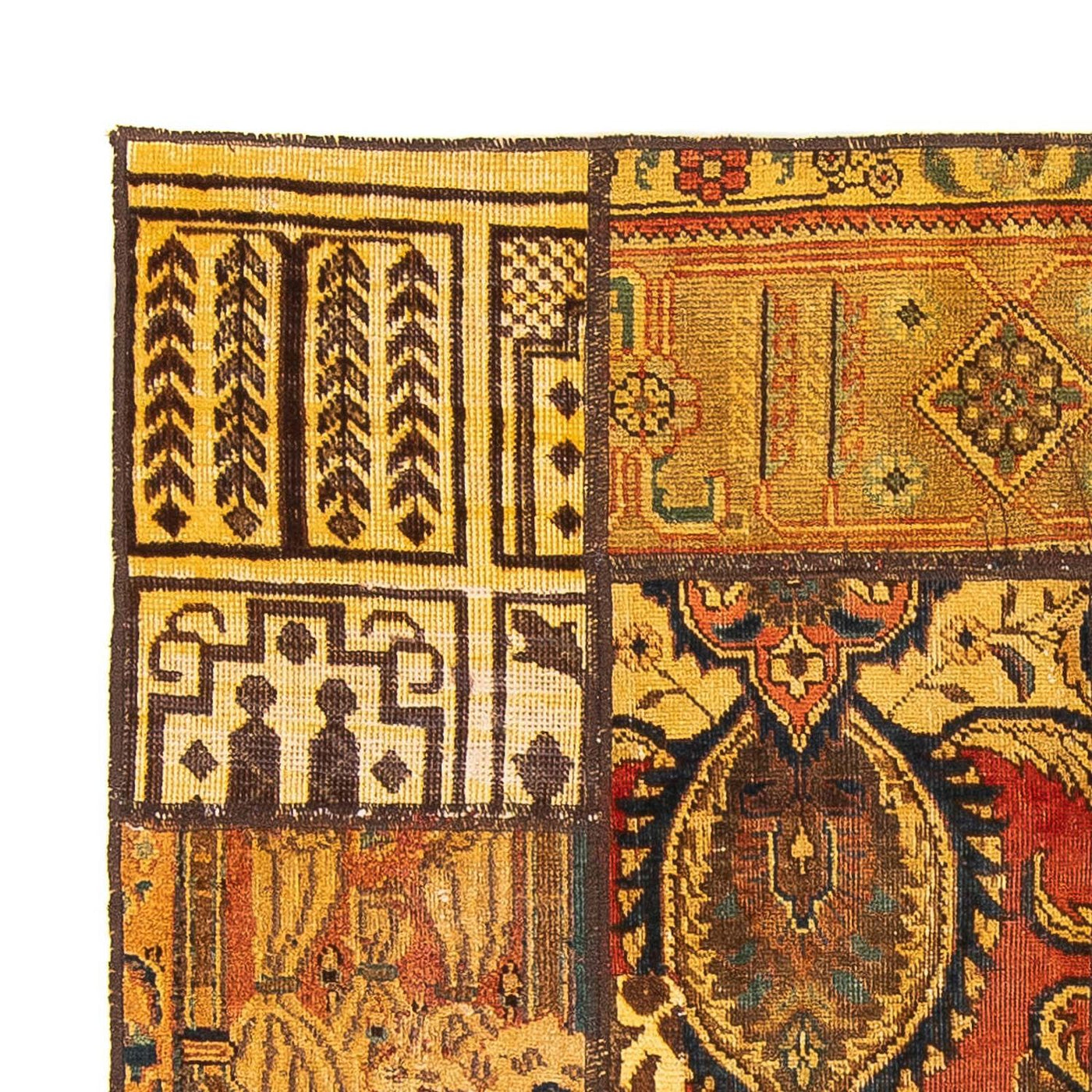 Patchwork Teppich 151x142cm - Orientteppich