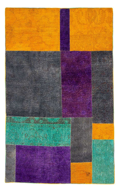 Tapis patchwork 146x237cm - Tapis en laine