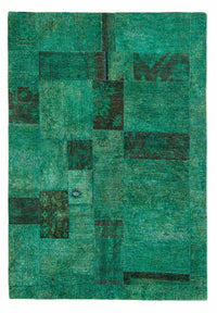 Tapis patchwork - 237 x 156 cm - vert