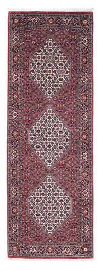 Tapis de couloir Tapis persan - Bidjar - 212 x 71 cm - rouge