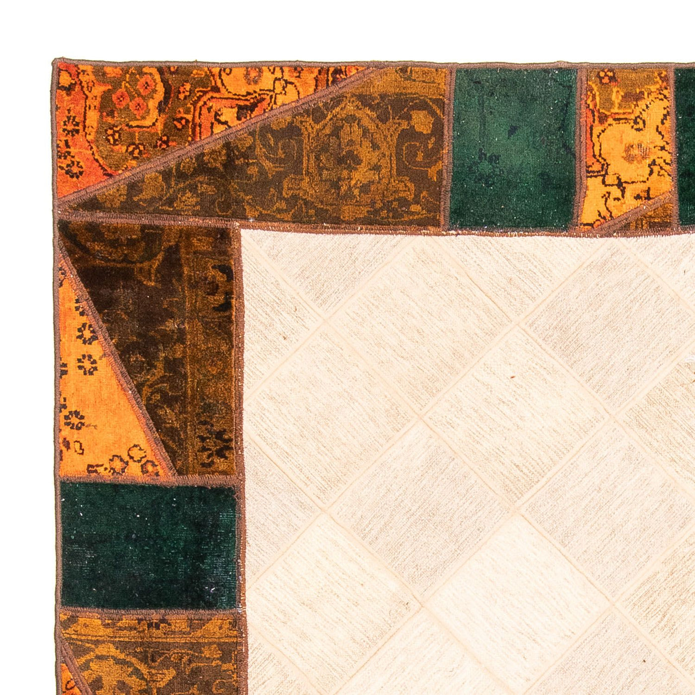 Patchwork Teppich 249x194cm - Orientteppich