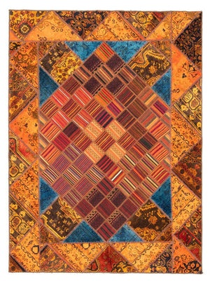Patchwork Teppich 234 x 176 cm