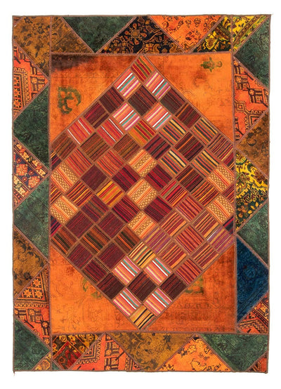 Tapis patchwork 164x225cm - Perserteppich Wollteppich