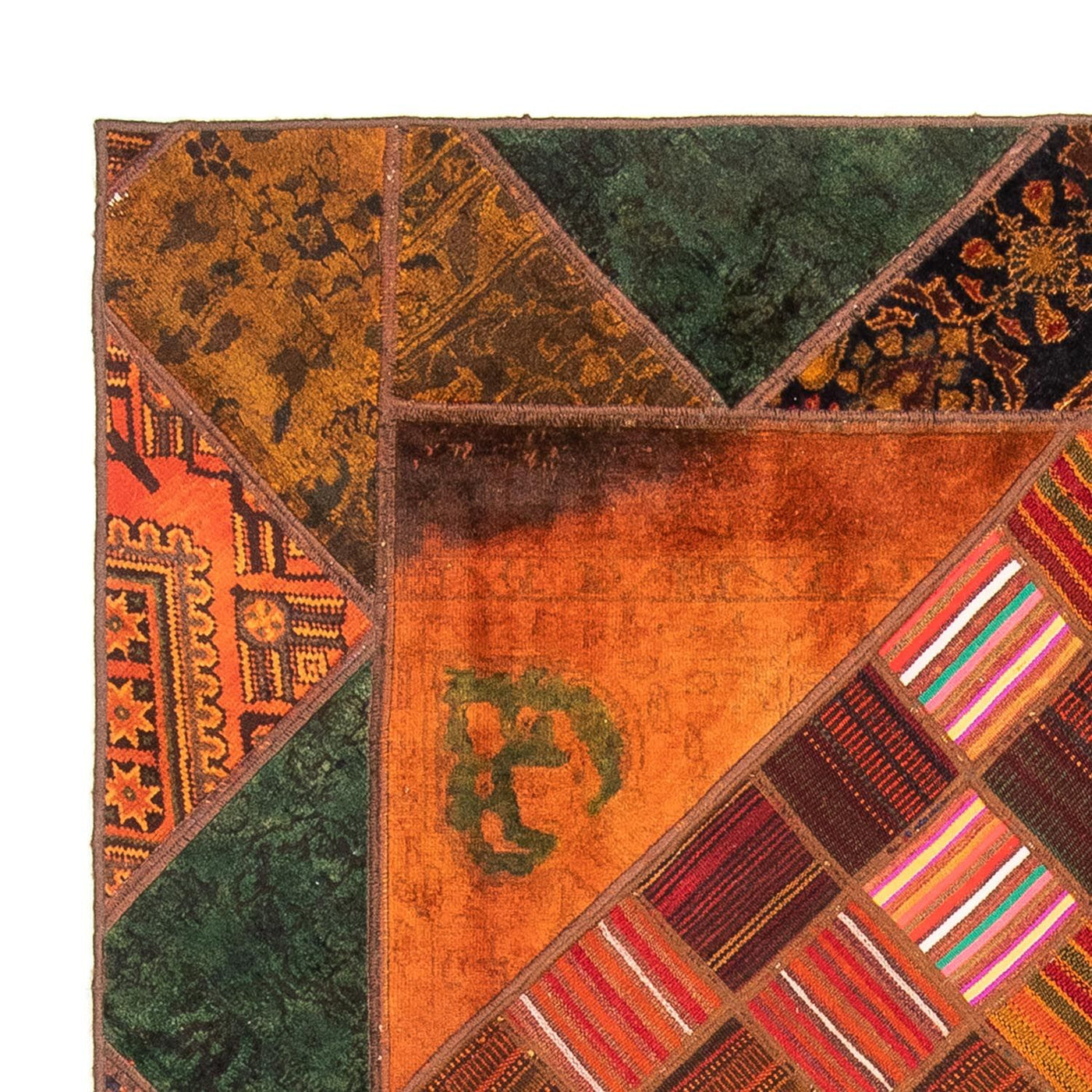 Patchwork Teppich 225x164cm - Orientteppich