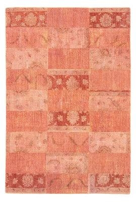 Tapis patchwork - 270 x 181 cm - rouge clair