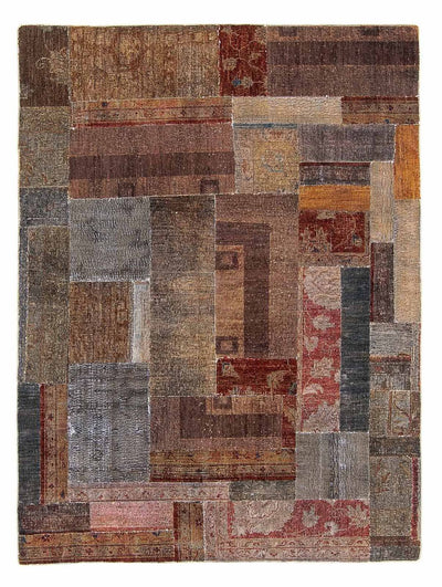 Tapis patchwork 146x194cm - Tapis en laine