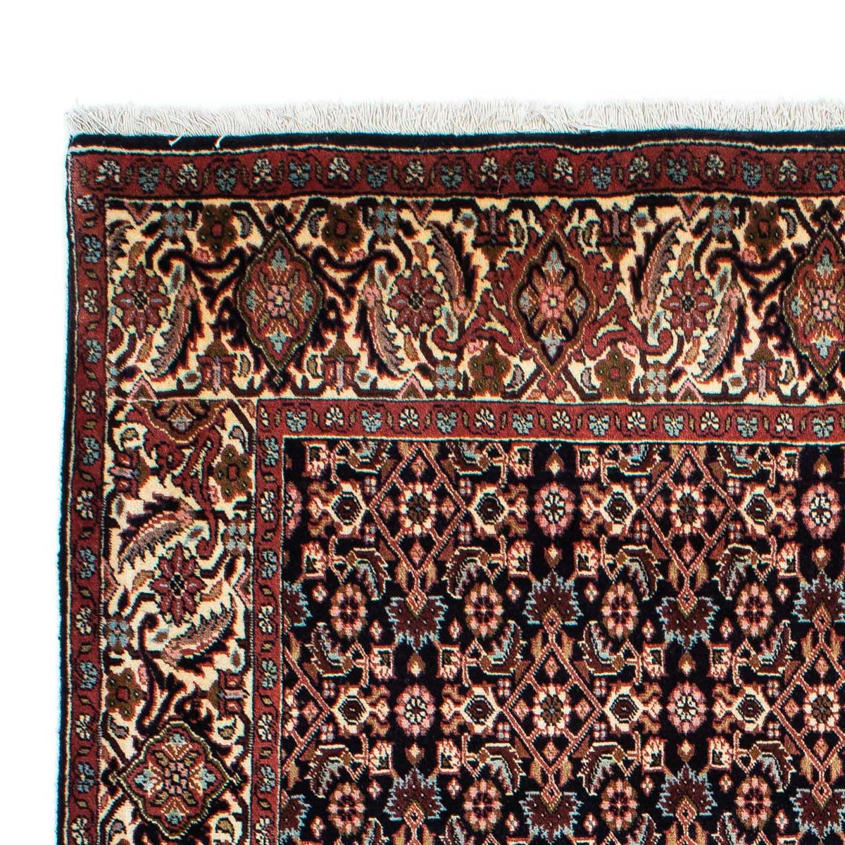 Bidjar - Zanjan Tappeto 140x225cm - Tappeto persiano - blu scuro