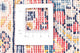 Patchwork Teppich 304 x 242 cm