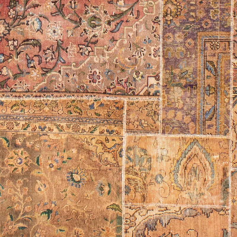 Patchwork Teppich 301 x 241 cm