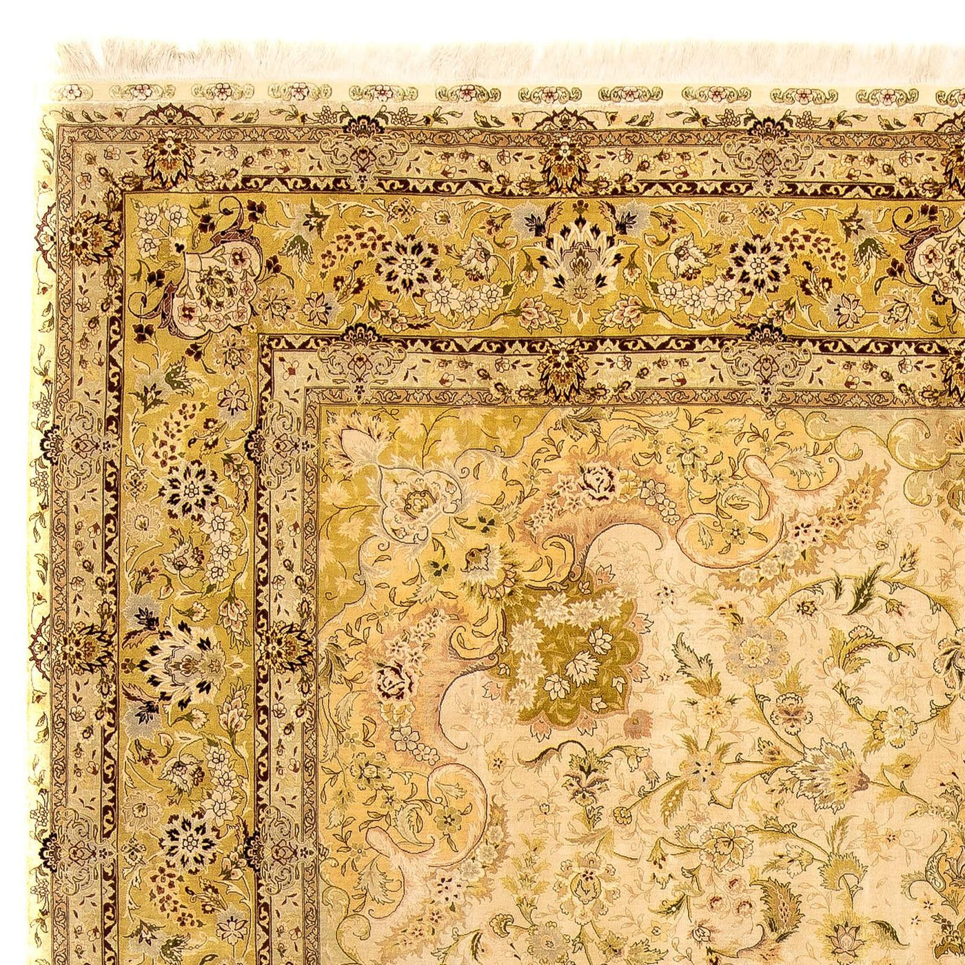 Hereke seta Tappeto 375x277cm - Tappeto orientale