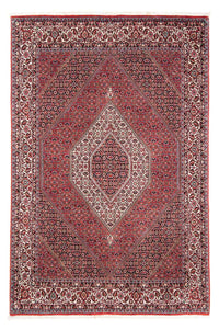 Tapis persan - Bidjar - 241 x 172 cm - rouge foncé