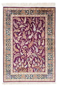 Tapis persan - Ghom - 144 x 97 cm - violet