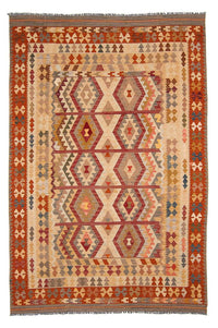 Tapis Kelim - Splash - 301 x 204 cm - beige