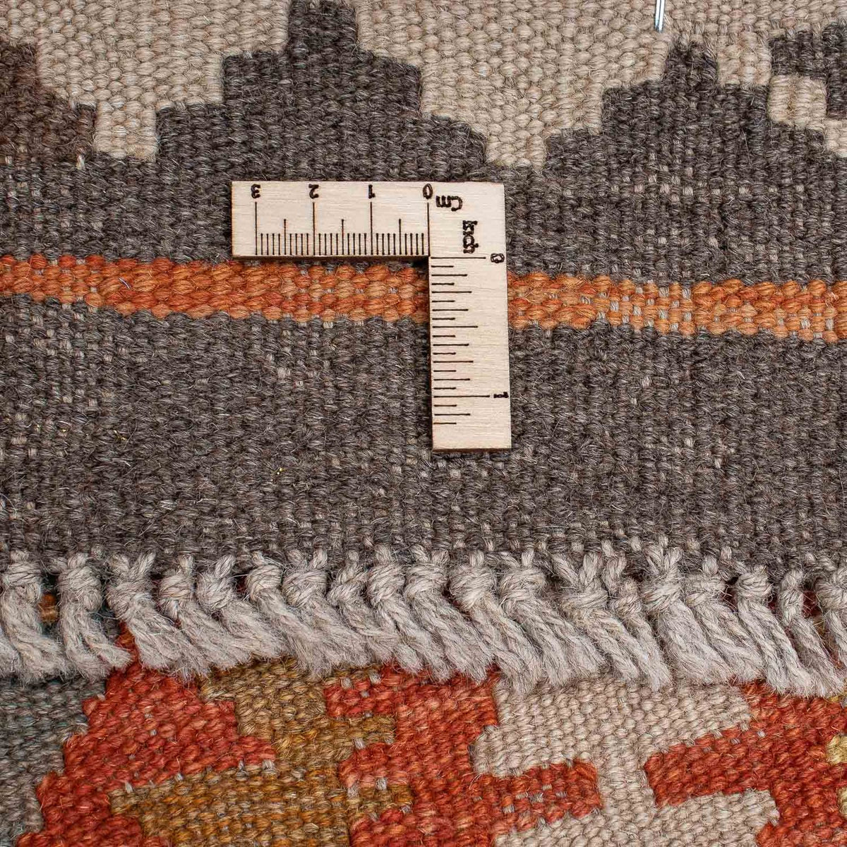 Kelim Teppich - Splash 296 x 76 cm - hellrot