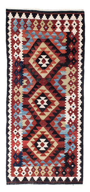 Kelim Teppich - Oriental 222 x 100 cm - mehrfarbig