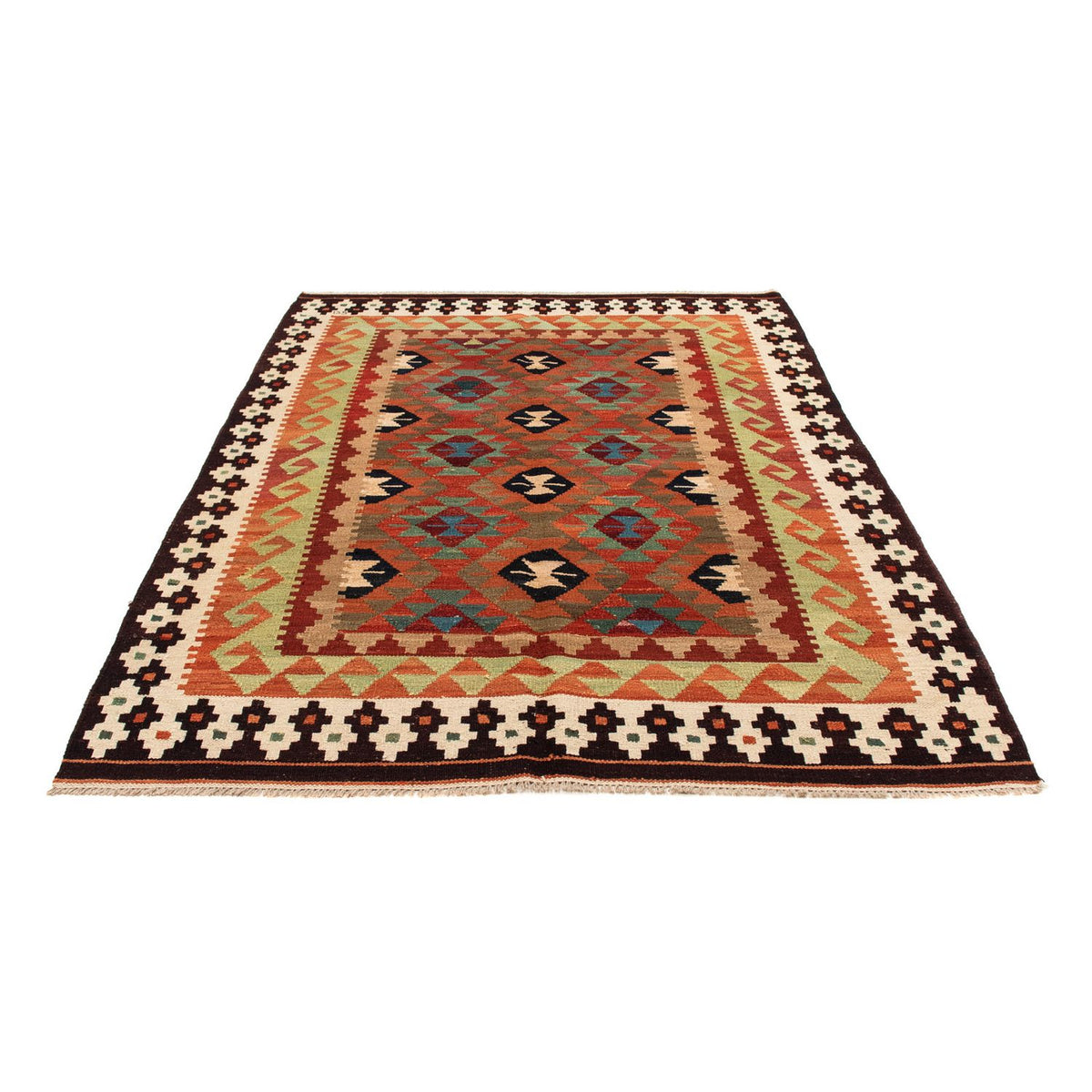 Kelim Teppich - Splash 211 x 154 cm - mehrfarbig