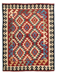 Tapis Kelim - Splash - 199 x 163 cm - multicolore